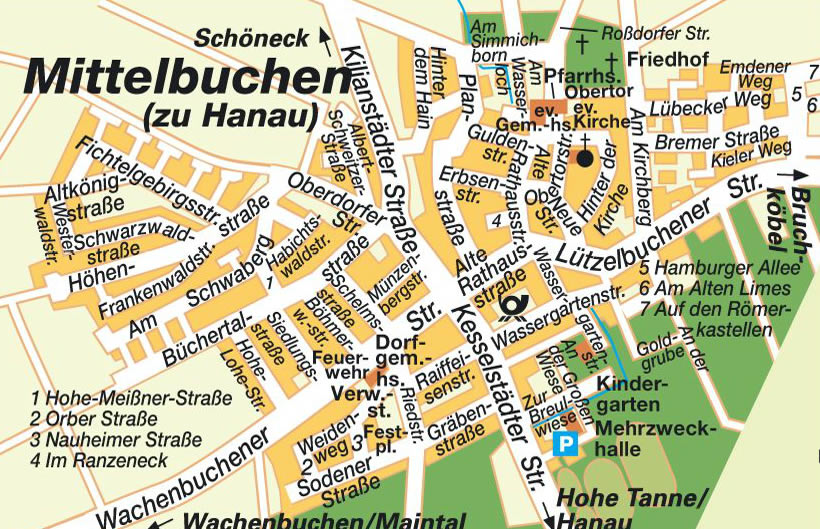 hanau city carte